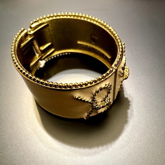 4 for $20 SALE- Rachel Leigh White Enamel Bow Bracelet - Picture 4 of 6